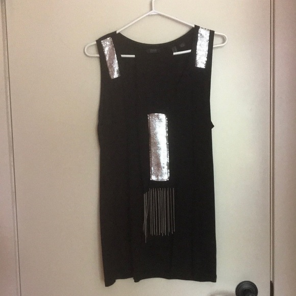 Women’s Black Esprit Tank Top and Scarf size XL - Picture 1 of 4